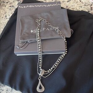 Silpada 3 strand bead ball necklace.